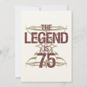 Carte Homme's Funny 75e anniversaire