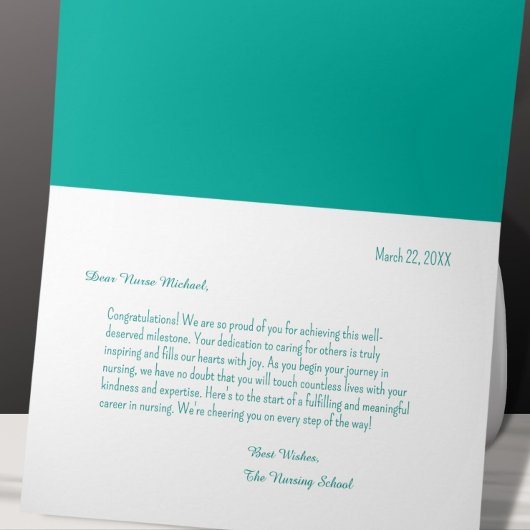 Carte Hommes Infirmières Félicitations à l'obtention du