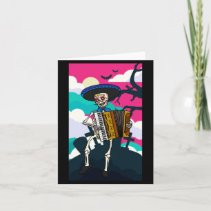 Carte Hommes Mariachi Jouant Squelette Jour De La