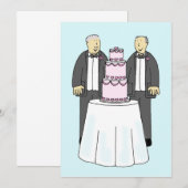 Carte Hommes Mariages Félicitations (Devant / Derrière)