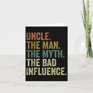 Carte Hommes Vintage Oncle Homme Mythe Mauvaise influenc