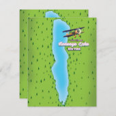 Carte Honeoye Lake New York (Devant / Derrière)