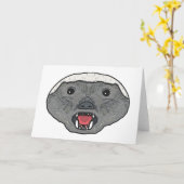 Carte Honey Badger (Fleur jaune)
