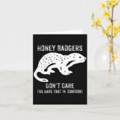 Carte Honey Badgers Don't Care S  (Fleur jaune)