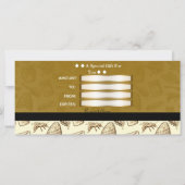 Carte Honey Bee Beehive Certificat cadeau biologique Vin (Dos)