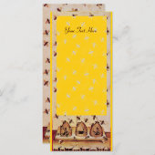 CARTE HONEY BEE, BEEKEEPER APIARIST (Devant / Derrière)