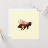 Carte Honey Bee Flying (Devant/Arrière en situation)