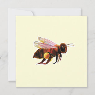 Carte Honey Bee Flying