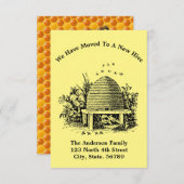 Carte Honeypeb Beehive Nouvelle maison (Devant / Derrière)