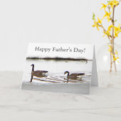 Carte Honkers - Oies du Canada (Fleur jaune)