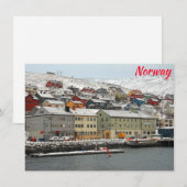 Carte Honningsvag, Norvège (Devant / Derrière)