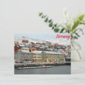 Carte Honningsvag, Norvège (Debout devant)