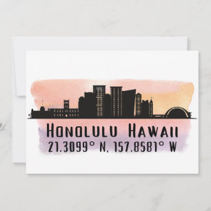 Carte Honolulu Skyline Latitude et Longitude
