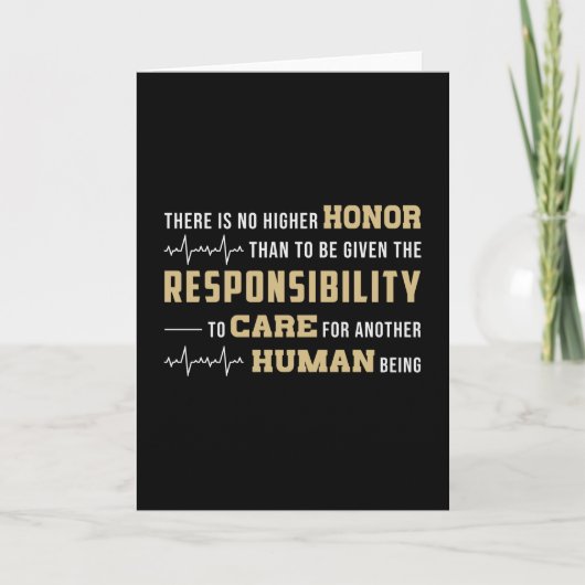 Carte Honor Paramedic Fits Aid Ambulance EMS EMT Funny (Devant)