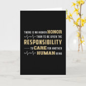 Carte Honor Paramedic Fits Aid Ambulance EMS EMT Funny (Fleur jaune)