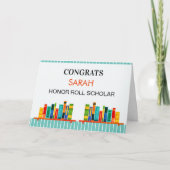 Carte Honor Roll! Custom Report Card Congrats! (Devant)