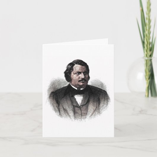 Carte Honore de Balzac - Auteur (Devant)