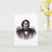Carte Honore de Balzac - Auteur (Fleur jaune)