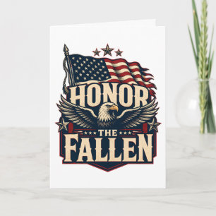 Carte Honorer les disparus Memorial Day