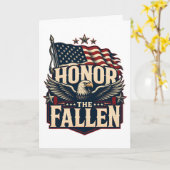 Carte Honorer les disparus Memorial Day (Fleur jaune)
