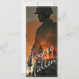 Carte Honorer les morts - Souvenez-vous de leur sacrific