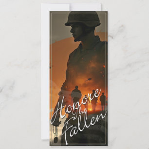 Carte Honorer les morts - Souvenez-vous de leur sacrific