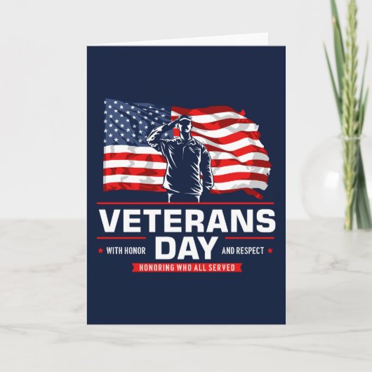 Carte honorer tous ceux qui ont servi (Devant)