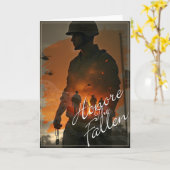 Carte Honorez les disparus – Souvenez-vous de leur sacri (Fleur jaune)