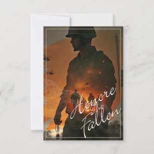 Carte Honorez les disparus – Souvenez-vous de leur sacri