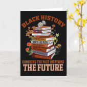 Carte Honoring The Past Inspiring The Future Black Histo (Fleur jaune)