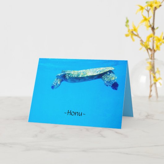 Carte Honu (Fleur jaune)