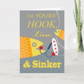 Carte Hook Line et Sinker Valentine’s Day Boyfriend (Devant)