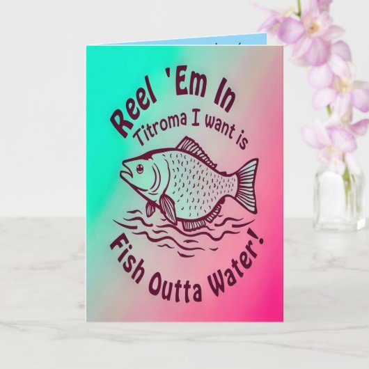 Carte Hooked on You  (Orchidée)