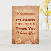 Carte Ho'oponopono (Fleur jaune)