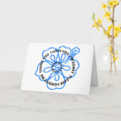 Carte Ho'oponopono Prière JE T'AIME JE SUIS DÉSOLÉ PARDO (Fleur jaune)