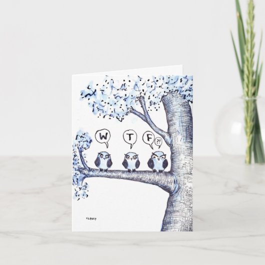 Carte Hoot d'anniversaire (Devant)