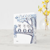 Carte Hoot d'anniversaire (Fleur jaune)