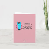 Carte Hoot Hoot Mother's (Dos)