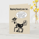 Carte Hopalong Blessures jusqu'au remplacement du genou (Fleur jaune)