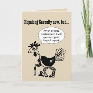 Carte Hopalong Blessures jusqu'au remplacement du genou