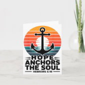 Carte Hope Anchors The Soul Hebrews 6_19 Bible Verse Chr (Devant)