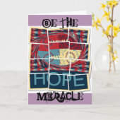 Carte Hope Be The Miracle Beautively Inspirational (Fleur jaune)