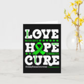 Carte Hope Cure Warrier Kidney Disease Awareness Support (Fleur jaune)