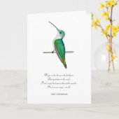 Carte Hope Emily Dickinson Merci (Fleur jaune)