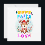 Carte Hope Faith Love<br><div class="desc">J'Espère Que La Foi Aime. Carte plat 5, 25 pouces x 5, 25 pouces. La saison de Noël est de nouveau là et les gens sont occupés à préparer un dîner de Noël parce que Noël est un moment pour les réunions de famille, les liens familiaux et le renouvellement des...</div>