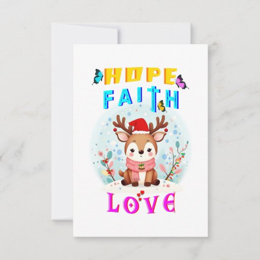 Carte Hope Faith Love (Devant)