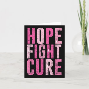 Carte Hope Fight Cure Breast Cancer Awareness Design T