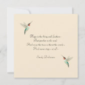 Carte Hope Hummingbird (Devant)