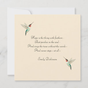 Carte Hope Hummingbird