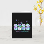 Carte HOPE Hydrangea Flower Butterfly Suicide Prevention (Fleur jaune)